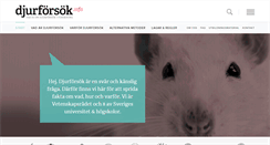 Desktop Screenshot of djurforsok.info