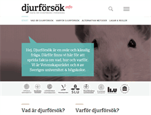Tablet Screenshot of djurforsok.info